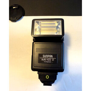Sunpak Auto 422D Thyristor Camera Flash for Hot Shoe Mount Cameras